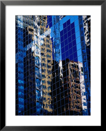 Reflection Of City Buildings, Chicago, Illinois, Usa by Richard I'anson Pricing Limited Edition Print image