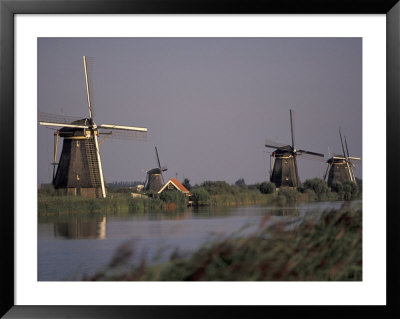 Kinderdijk Windmills, Netherlands by David Barnes Pricing Limited Edition Print image