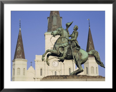 Jackson Square, St. Louis Cathedral, New Orleans, Louisiana, Usa by Charles Bowman Pricing Limited Edition Print image