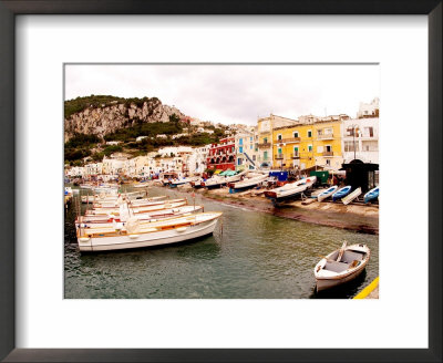 Boats In Port Of Capri Island, Italy by Bill Bachmann Pricing Limited Edition Print image