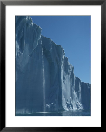 Ribbon Waterfall Spills Off The Icecap Of Northeastland by Ralph Lee Hopkins Pricing Limited Edition Print image