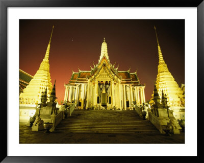 Steps Lead Up To A Brightly-Lit, Gilded Buddhist Temple by Paul Chesley Pricing Limited Edition Print image
