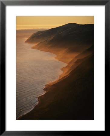 Aerial View Of Waves Upon The Coast Of Californias King Range by Melissa Farlow Pricing Limited Edition Print image