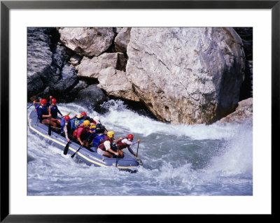 Raft Going Into Big Dipper Rapid At Sun Kosi River, Bagmati, Nepal by Anders Blomqvist Pricing Limited Edition Print image