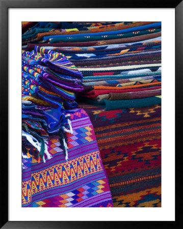 Rugs For Sale In Market, San Miguel De Allende, Mexico by Nancy Rotenberg Pricing Limited Edition Print image