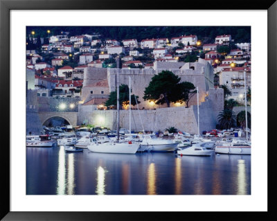 Medieval Revelin Fort With Marina In Foreground, Dubrovnik, Croatia by Richard Nebesky Pricing Limited Edition Print image