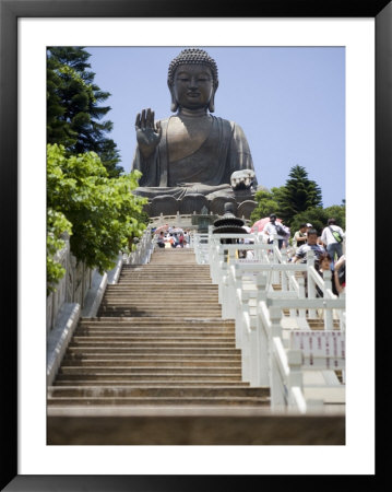 Steps Leading Up To Tian Tan Buddha Statue, Hong Kong, China by Greg Elms Pricing Limited Edition Print image