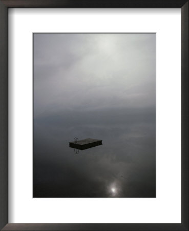 A Swimming Dock Seems To Float In Mid-Air Instead Of On Placid Waters by Jodi Cobb Pricing Limited Edition Print image