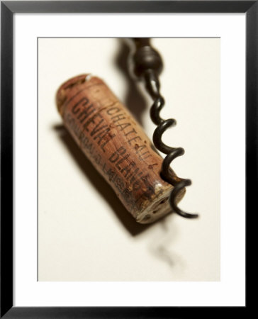Wine Cork With Corkscrew by Joerg Lehmann Pricing Limited Edition Print image