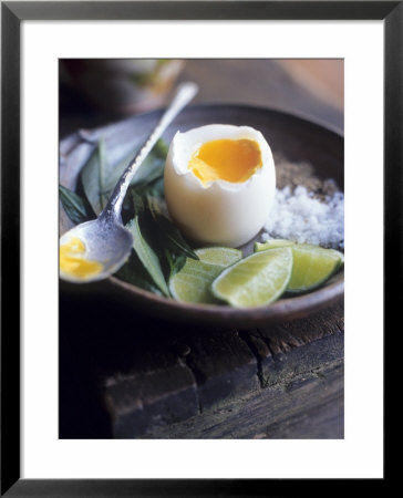 Boiled Egg With Lime, Salt, Pepper & Vietnamese Coriander by Maja Smend Pricing Limited Edition Print image