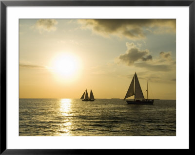 Sailboats At Sunset, Key West, Florida, Usa by R H Productions Pricing Limited Edition Print image
