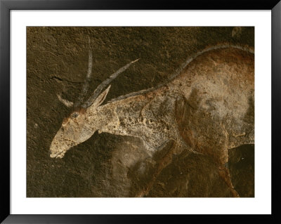 A Close View Of An Eland In A San Rock Painting by Kenneth Garrett Pricing Limited Edition Print image