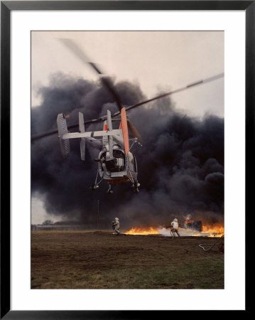 Firefighting Helicopter Dousing Flames by Joe Scherschel Pricing Limited Edition Print image