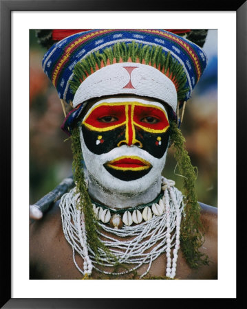 A Tribesman In Full Regalia Glowers During A Festival by Jodi Cobb Pricing Limited Edition Print image