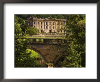 Bridge With Chatsworth House In The Background, Chatsworth, United Kingdom by Glenn Beanland Pricing Limited Edition Print image