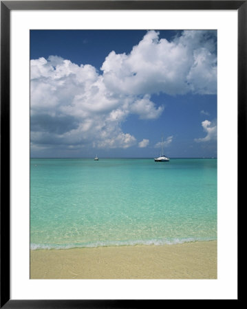 Still Turquoise Sea Off Seven Mile Beach, Grand Cayman, Cayman Islands, West Indies by Ruth Tomlinson Pricing Limited Edition Print image