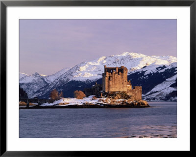 Eilean Donan Castle In Winter, Highlands, Scotland by Pearl Bucknell Pricing Limited Edition Print image