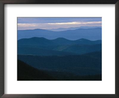 Twilight View Of The Blue Ridge Mountains by Raymond Gehman Pricing Limited Edition Print image