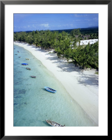 Aerial View Of Beach, Reunion Island, Department Of France, Indian Ocean, Africa by Sylvain Grandadam Pricing Limited Edition Print image