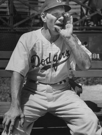 Leo Durocher Supervising Brooklyn Dodgers Spring Training by William Vandivert Pricing Limited Edition Print image