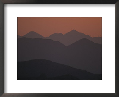 Superstition Mountains Silhouetted At Sunset by Raymond Gehman Pricing Limited Edition Print image