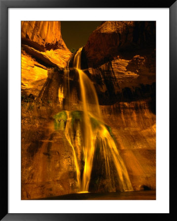 Little Calf Creek Falls In The Grand Staircase- Escalante National Monument, Utah, Usa by Mark Newman Pricing Limited Edition Print image