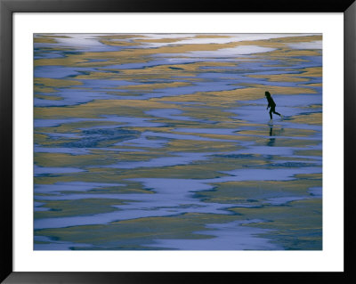 Woman Skating On The Ice At Mcphee Reservoir by Kate Thompson Pricing Limited Edition Print image