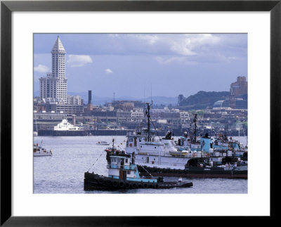 Tugboats, Seattle Maritime Festival, Washington, Usa by William Sutton Pricing Limited Edition Print image