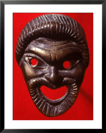 Classical Greek Comedy Mask by Francie Manning Pricing Limited Edition Print image