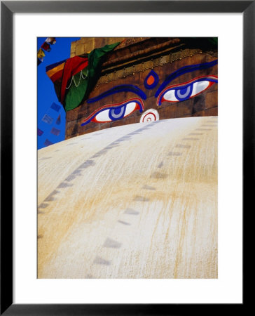 Eyes Of The Bodhnath Stupa On The Golden Dome, Bodhnath, Nepal by Ryan Fox Pricing Limited Edition Print image