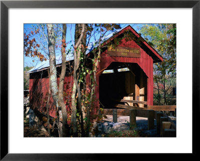 Bean Blossom Bridge, Brown County, In by Ron Goltry Pricing Limited Edition Print image