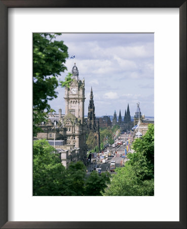 Princes Street, Edinburgh, Lothian, Scotland, United Kingdom by Neale Clarke Pricing Limited Edition Print image