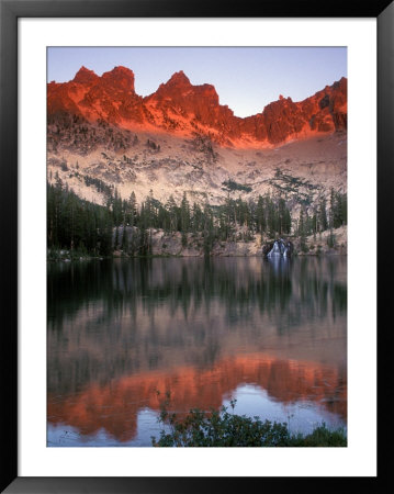 Late Afternoon Light On Sawtooth Mountains, Sawtooth National Recreation Area, Idaho, Usa by Janis Miglavs Pricing Limited Edition Print image