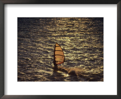 Wind Surfer In Turnagain Arm Near Anchorage by George Herben Pricing Limited Edition Print image