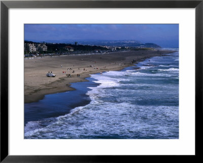 Wild Waves On Ocean Beach Seen From Sutro Heights Park, Outer Richmond, San Francisco, Usa by Glenn Beanland Pricing Limited Edition Print image