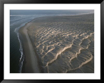 Aerial View Of Windblown Pacific Coast Sand Dunes by Annie Griffiths Belt Pricing Limited Edition Print image