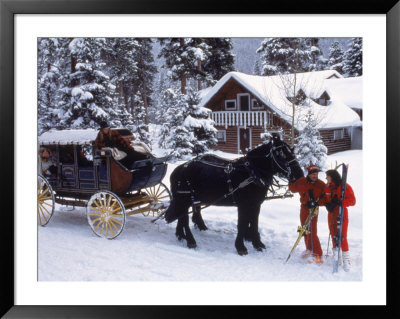 Stagecoach At Ski Tip Ranch, Co by Bob Winsett Pricing Limited Edition Print image