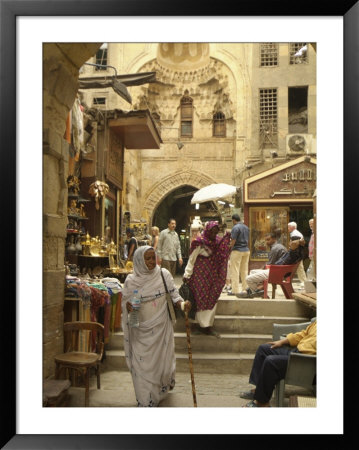 Shopping At The Khan El-Khalili Market by Richard Nowitz Pricing Limited Edition Print image