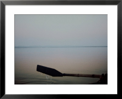 Oar Of Boat At Sunrise, Ganges, Ghats, Varanassi by Elisa Cicinelli Pricing Limited Edition Print image