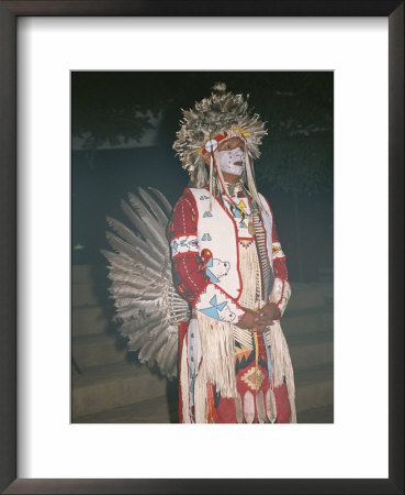 A Dakota Sioux Indian In Full Dress by Taylor S. Kennedy Pricing Limited Edition Print image