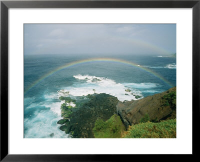 A Double Rainbow Brightens A Rainy Day Off The Coast Of Maui by Marc Moritsch Pricing Limited Edition Print image