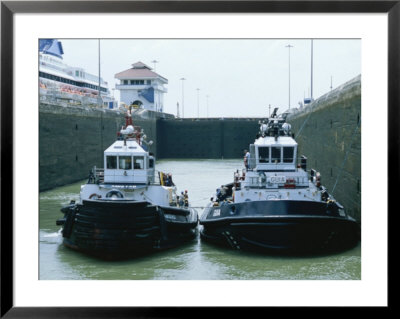 Lock And Tugboats, Panama Canal by James P. Blair Pricing Limited Edition Print image