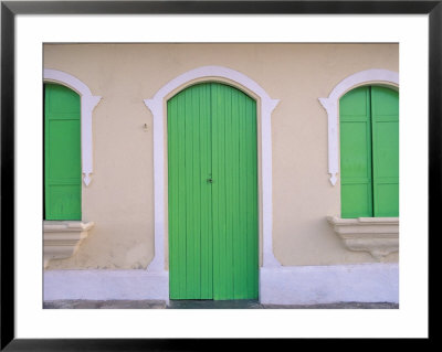 Green Doors And Windows, Gran Roques, Los Roques, Venezuela by Stuart Westmoreland Pricing Limited Edition Print image