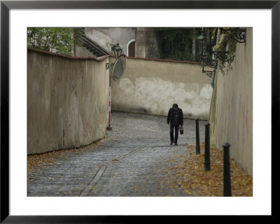Street In The City Of Prague, Czech Republic by Keith Levit Pricing Limited Edition Print image