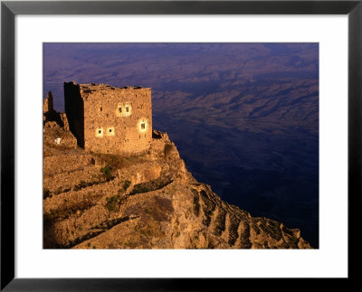 Ruined Building On Hilltop Overlooking Valley, Shihara, Yemen by Bethune Carmichael Pricing Limited Edition Print image