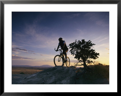 Cyclist At Sunset, Northern Arizona by David Edwards Pricing Limited Edition Print image