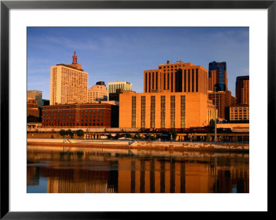 Mississippi River And City Skyline, St. Paul, United States Of America by Richard Cummins Pricing Limited Edition Print image