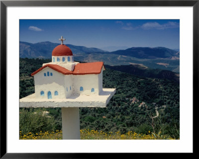 Road Shrine In Lefka Ori Mountains, Crete, Greece by Diana Mayfield Pricing Limited Edition Print image