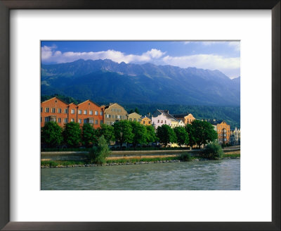 Buildings On Banks Of Inn River, Innsbruck, Austria by Chris Mellor Pricing Limited Edition Print image