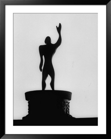 Statue Of Le Modulor, By Le Corbusier's Ratio Of Architectural Design In Relation To Human Figure by James Burke Pricing Limited Edition Print image